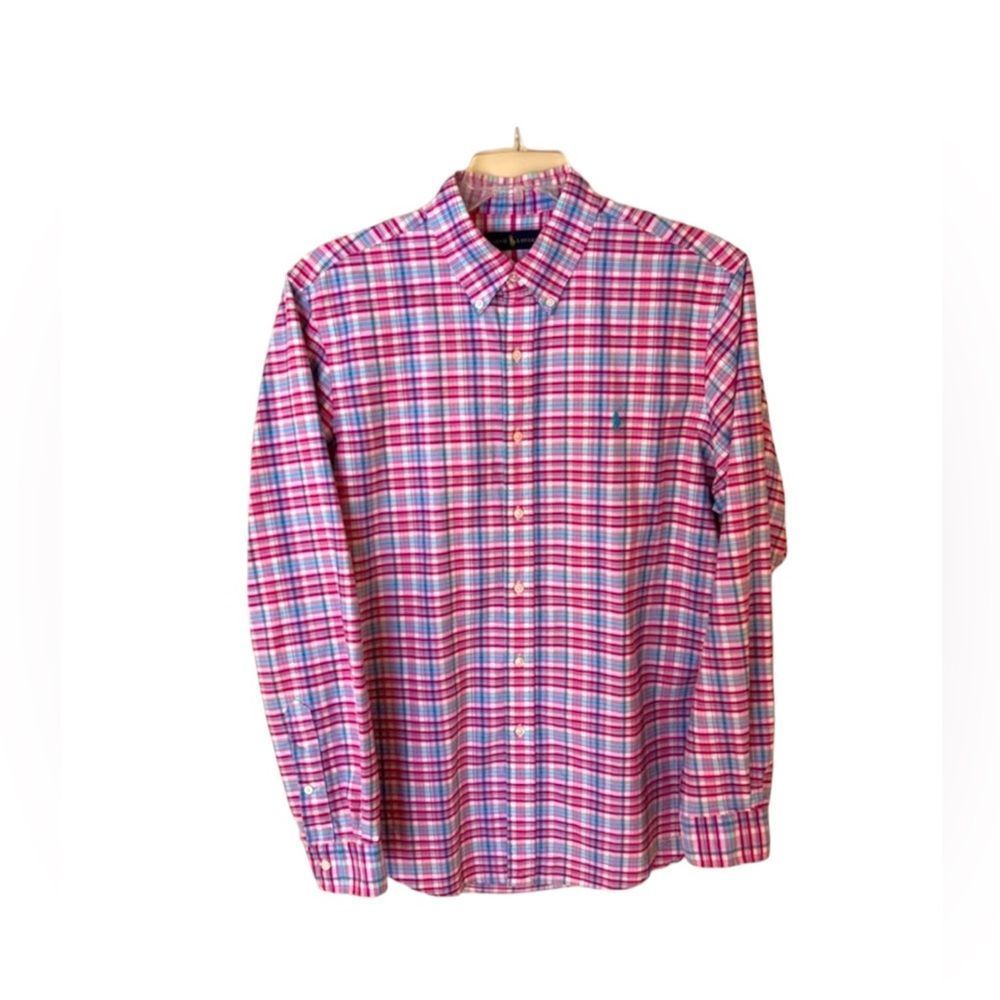 Ralph Lauren Cotton Candy Button Down Large (LIKE NEW)